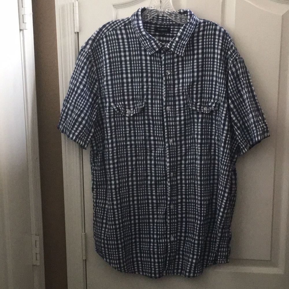 FINAL MARKDOWN Men’s Croft&Barrow Seersucker Dual Pocket SS Shirt (XXL)